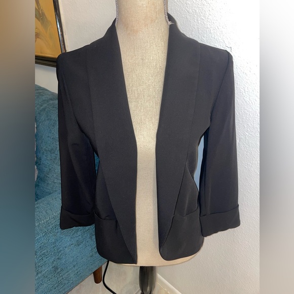 Harlowe & Graham Womens Small Black Jacket Blazer - Picture 2 of 5